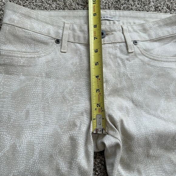 Rich & Skinny cream and tan snakeskin skinny jeans size 26 - Picture 11 of 11